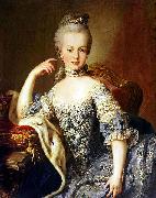 unknow artist Portrait of Archduchess Maria Antonia of Austria Spain oil painting artist
